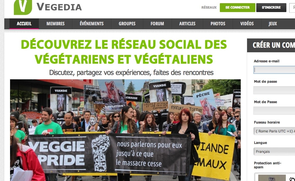 Site de Rencontre Vegan et Végétarien